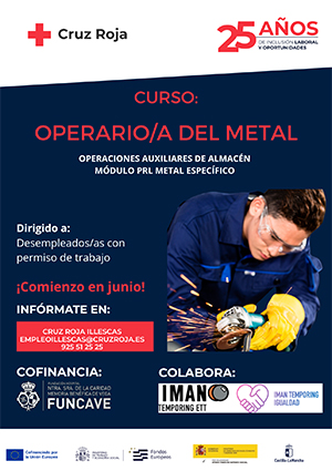 cartel curso operario del metal