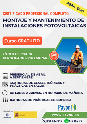 curso montaje fotovoltaicas